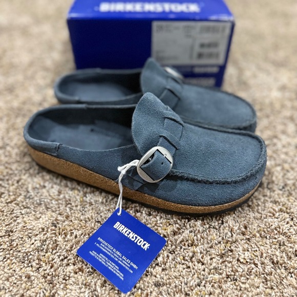 Birkenstock Shoes - Birkenstock New w Box Buckley Navy Suede Leather Narrow Width EU 39 (US L8, M6)